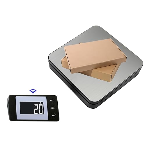Shipping Scale, 110 LB Digital Postage Scale, LCD Display Postal Scales, Hold/Tare Function, Lightweight Scale for Packages, Luggage, Pet, Industrial, Laundry, Warehouse, Kitchen