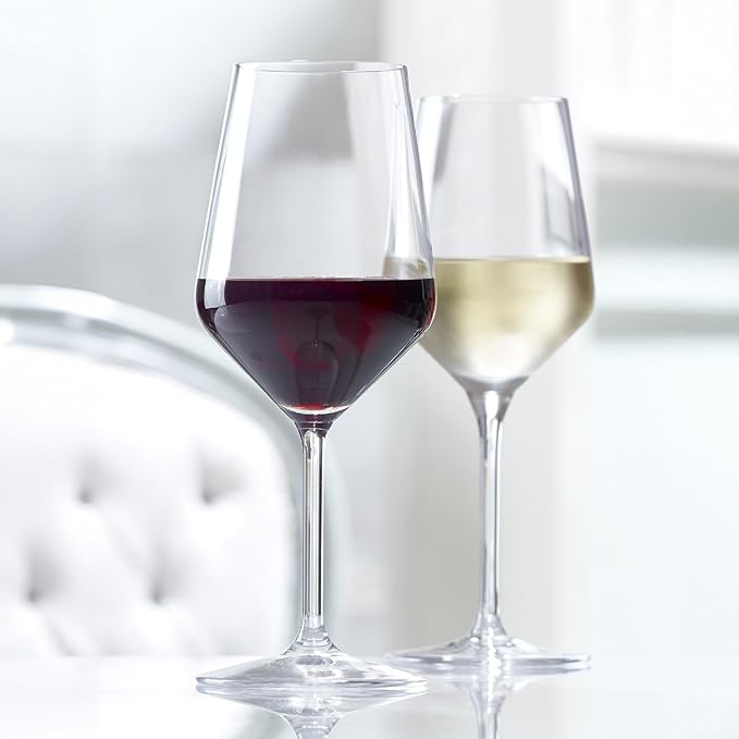 Stölzle Lausitz Bordeaux Glasses Revolution Set of 6, 22 oz – Wine Glasses for Bordeaux, Amarone & Syrah – Elegant Crystal Glass Red Wine Glasses – Dishwasher- and Shock-Resistant