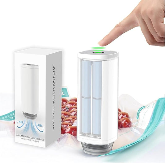 Handheld Vacuum Sealer Machine, Automatic Food Vacuum Pump, Sous Vide Vacuum Sealer Portable Vacuum Sealer Machine for Food Storage and Preservation