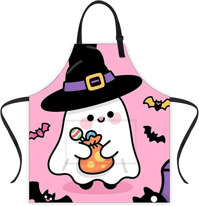 Halloween Apron Home Kitchen Cooking Baking Gardening for Women Men with Pockets waterproof 32x28 inch