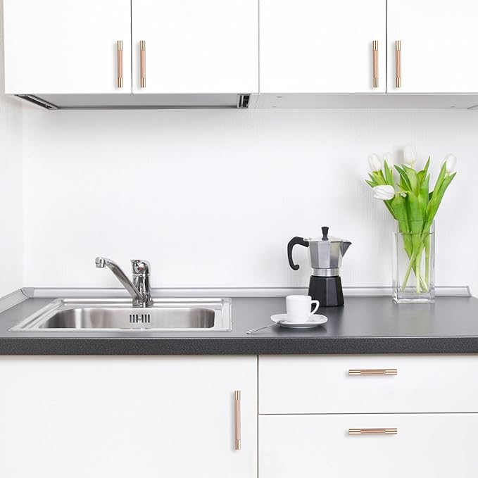 10 Pack 3 inch(76mm) Champagne Copper Kitchen Cabinet Handles Knurled Cabinet Pulls Gold Drawer Pulls Kitchen Hardware