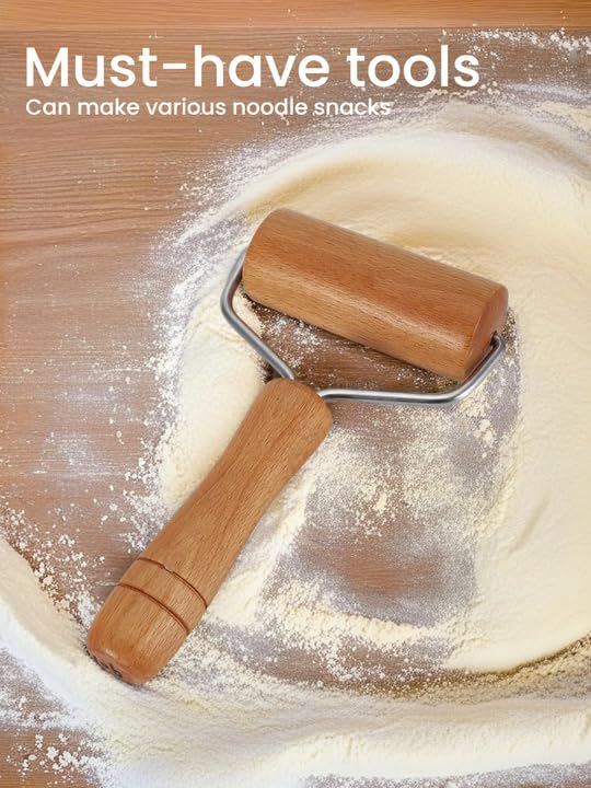 Pizza Rolling Pin, Small Rolling Pin, Non-Stick Wooden Dough Roller for Pastry Tortilla Pizza Cookie Dumpling(Type 1)