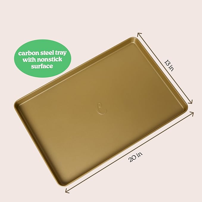 9-Piece Baking Set, Non-Stick Bakeware Set with 2 Large Silicone Trays, 2 Small Silicone Trays with 4 Lids & 1 Baking Sheet Tray, Oven-Safe Upto 450°F