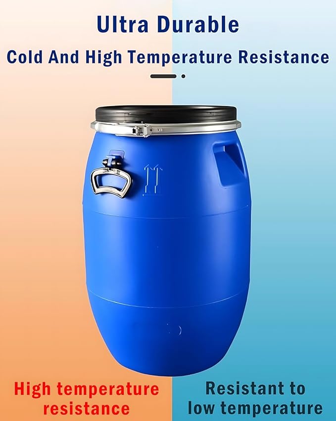 Plastic Barrels,Water Storage Barrel,Food Grade Barrel,Water Drums for Outside,for A Reliable Source of Drinking Water