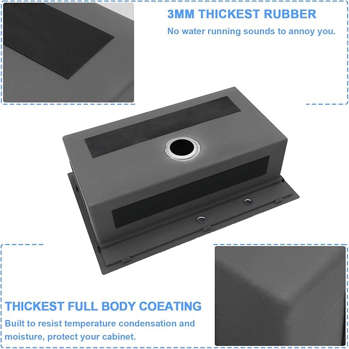 33 Inch Kitchen Sink Drop In - Lordear 33x22 inch Stainless Steel Kitchen Sink Drop-in Topmount 16 Gauge Single Bowl Workstation Kitchen Sinks with Accessories