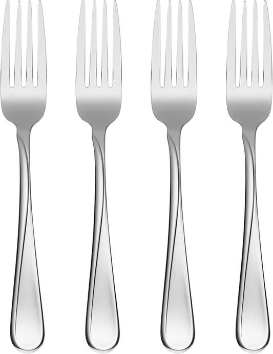 Oneida Flight Everyday Flatware Dinner Forks, Set of 4