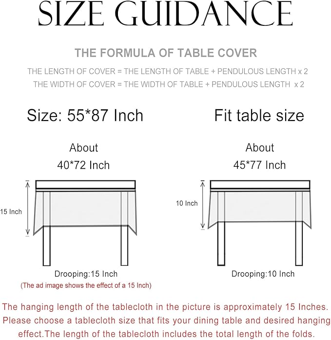 patdrea Designer Orange Tablecloth for Rectangle Tables,Framhouse Linen Oranges and Leaves Tree Pattern Linen Tablecloth,Fall Fruits Table Cover Cloth Decor for Kitchen Dining Christmas,55"*87"