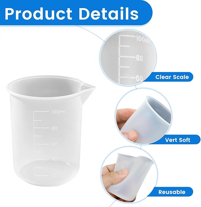 4PCS Silicone Laundry Detergent Cup Holder - Liquid Laundry Detergent Dispenser Cups Reusable, Flexible Washable Liquid Measuring Cups for Home, Dorm, Hotel