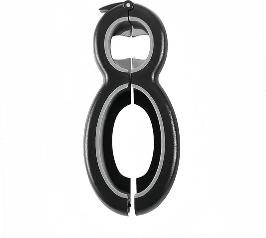 Bottle Opener 6 in 1 Multi Function Can Opener,Multi Kitchen Tool for Jelly Jars, Wine, Beer and other, Bottle Opener to Protect the Nail Use for Children, Elderly and Arthritis Sufferers.