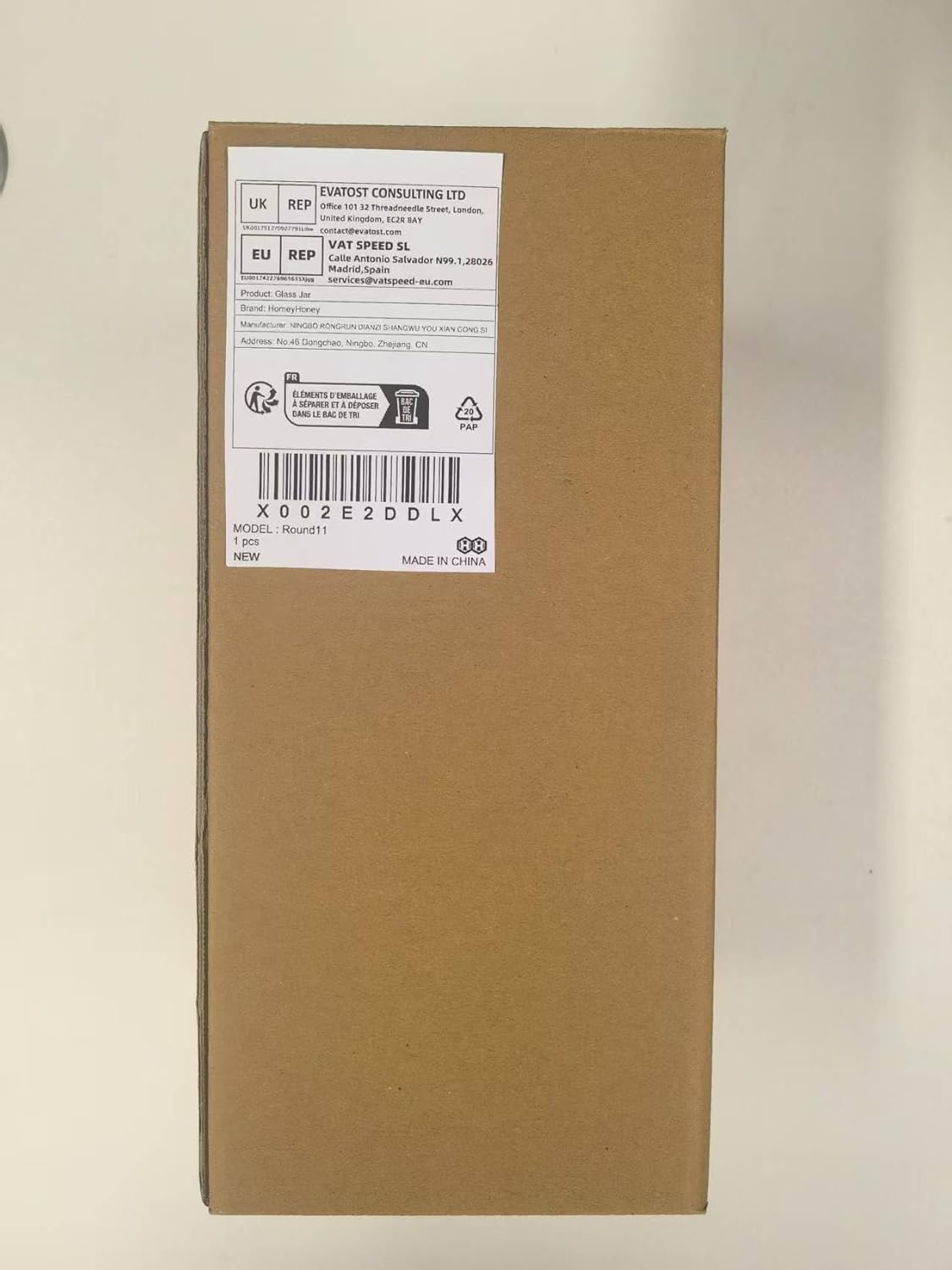 66 oz Glass Food Storage Jars with Airtight Lids, Tall Clear Glass Jar with Bamboo Lid, Airtight Food Canister for Pasta, Candy, Coffee, Sugar, Cookie, Snack. (Round | 10+11 Inch)