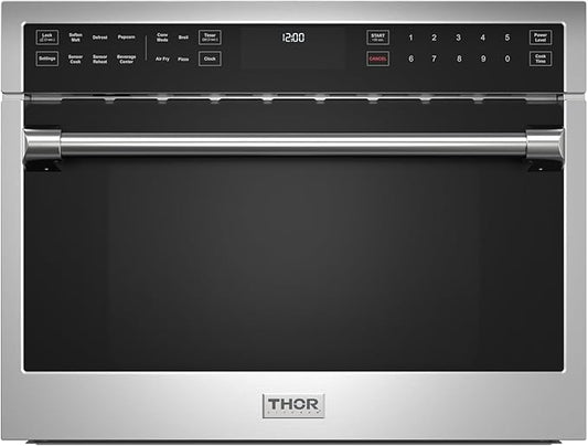 Thor Kitchen 24 Inch Built-In Air Fry Microwave Oven with Drop-Down Door