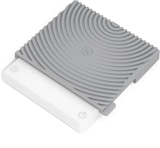 TIMEMORE Basic Mini Coffee Scale, Multifunction Electronic Espresso Scale, Weigh Digital Drip Cone Scale with Timer, Ultra Thin and LightMini Digital Food Kitchen Scale for Baking, Cooking - White