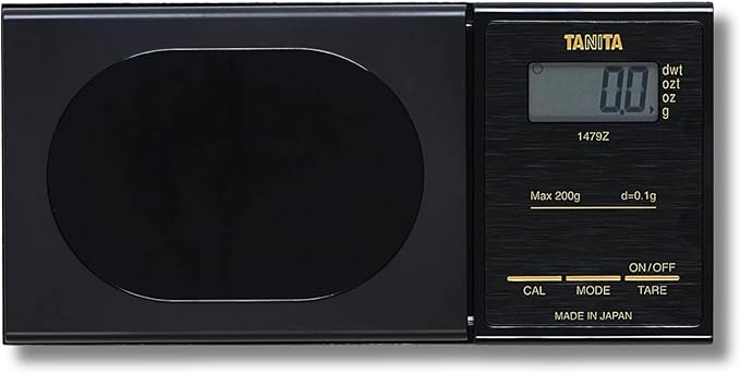 TANITA 1479Z Digital Milligram Scale – Japan Technology Accurate Pocket Jewelry Gram Scale with Smart Features for Cooking, Baking, Coffee, Espresso, Gold Testing, Nutritional Calculator, and Travel
