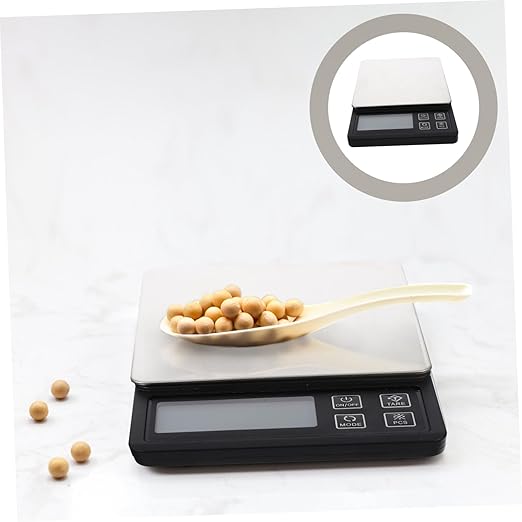 Uonlytech Multi-Function Digital Kitchen Scale Precision Rechargeable Baking Food Gram Scale with LCD Display for Cooking Food Jewelry Weighing