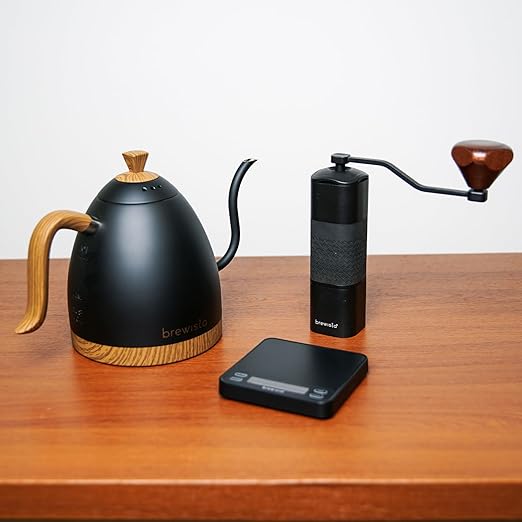 Brewista Smart Coffee Scale III with Timer, 2kg/0.1g High Precision Scale for Espresso and Pour-Over Coffee, Portable Mini Digital Kitchen Scale with Automatic Timing, Rechargeable, 5 Modes