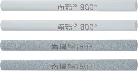 HARFINGTON 4pcs Knife Sharpening Stone Set 150/800 Grit Cylinder Knife Sharpening Stone Sharpener Whetstone for Knives Scissors Kitchen Sharpen Tools