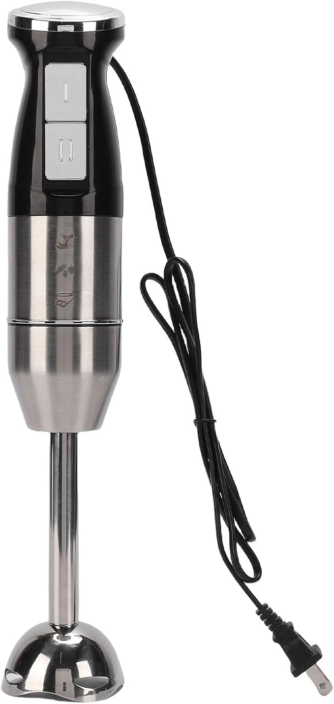 400W Immersion Hand Blender, Electric Handheld Stick Mixer Hand Blender with 2 Mixing Speed, Stainless Steel Blades, for Blending Smoothie, Soup, Baby Food