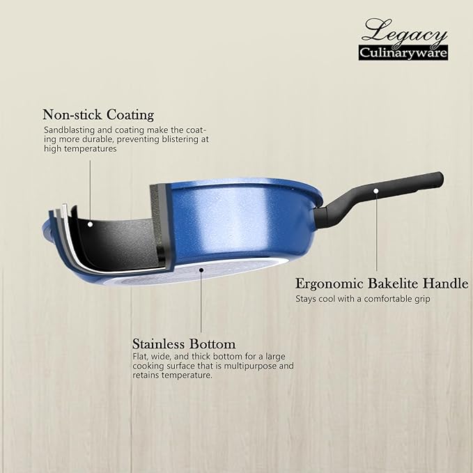 Nonstick Frying Pan Skillet,12 Inch Frying Pan Skillet,Egg pans,Omelette Pan,PFOA Free,Kitchen Pots Induction Pot