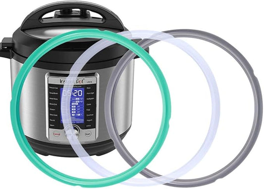 Sealing Ring for 8 Qt Instant Pot Replacement Silicone Gasket Seal for 8 Quart Instapot Pressure Cooker Accessories for Insta Pot IP DUO/LUX/ULTRA/SMART/PRO/VIVA 8QT Seal Ring - 3 Pack