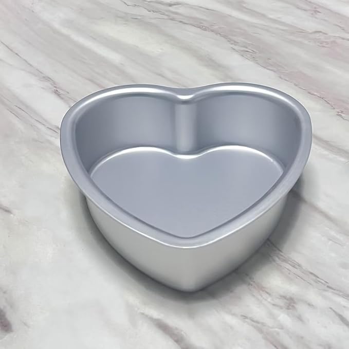 Heart Shape Cake Pan,Anodized Heart Cake Pan, Aluminum, For Valentine's Day Wedding Birthday and Other Occasions 8 3 inch heart