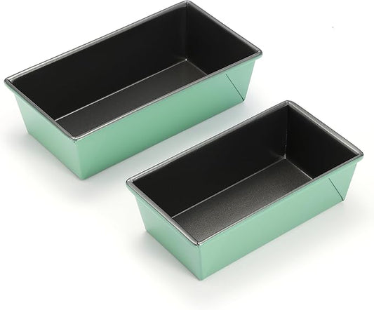 Bread loaf pan, loaf pans for oven home baking Bread mold 2lb loaf tin 10.5 x 6 x 3 inches Aluminized Steel Non Stick Coating For Home Baking 9x5 bread 2pcs
