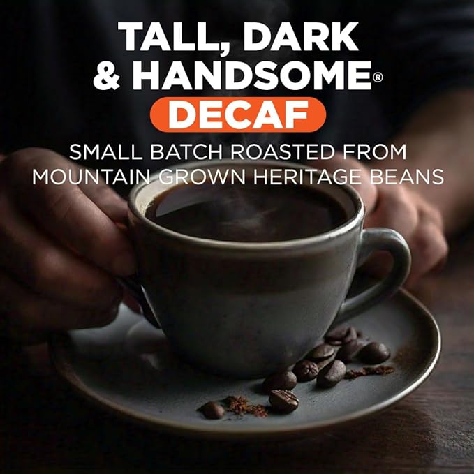 Maud's Decaf Dark Roast Coffee Pods, 18 ct, Decaffeinated Coffee in Recyclable Single Serve Pods – 100% Arabica Coffee, Compatible with Keurig K Cups Maker