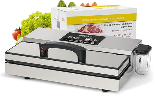 Vesta Precision Vac'n Seal Pro II Vacuum Sealer - Smart Seal Design, Full Speed Operation, Effortless Heavy Workload, Patented Cutter Box Bags, Designed and Serviced in USA