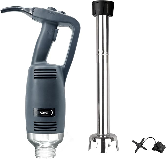 VONCI 750W Commercial Immersion Blender, Extra Heavy Duty Hand Blender with Variable Speed 8000-19000RPM, Handheld Stick Mixer with 20" SUS 304 Shaft, Commercial Emulsifier for Restaurant Kitchen.