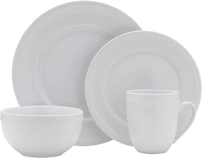 by Fitz and Floyd, Beaded 16 Piece Dinnerware Set, Service for 4
