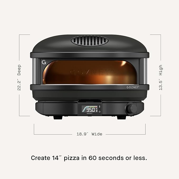Gozney Arc Pizza Oven, Off Black, Gas Burner, Precision Temperature Control