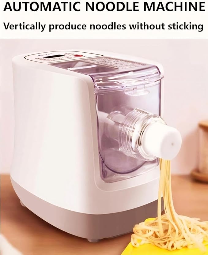 Electric Noodle Machine, 260w Household Fully Automatic, 13 Types Of Noodle Molds, 500g Flour Capacity Italian Noodle Machine