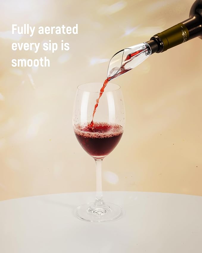 Electric Wine Opener Set - Premium Wine Gifts with Wine Opener, Foil Cutter, Wine Aerator, Vacuum Stopper, and Elegant Gift Box - Ideal Gift for Mother’s Day Father’s Day Birthday Anniversary