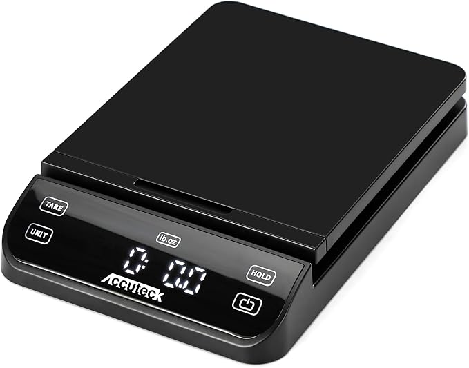 ACCUTECK High Accuracy Digital Shipping Postal Scale, 70Lbx0.1OZ, with Touch Screen, Tare and Hold Function, Black (A-BPS70)