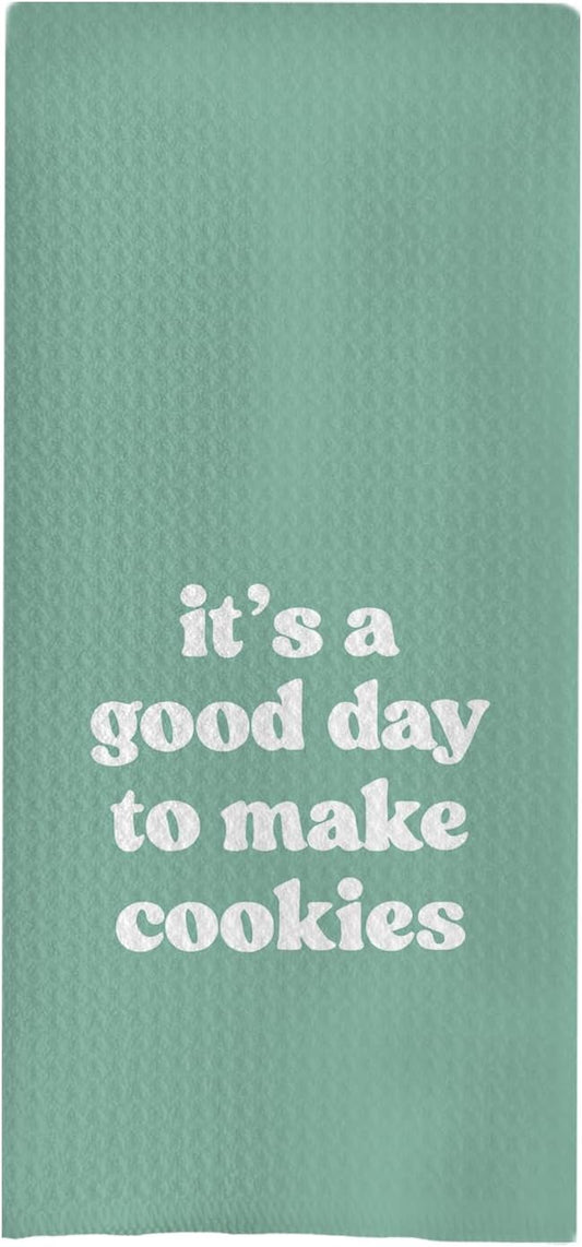 Baking Towels, Tea Towels for Baking, Gifts for Bakers, Cookie Lovers, Cooks, 16x24 (09)