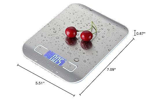 TXY 1g/10kg Household Kitchen Scale Electronic Food Scales Diet Scales Measuring Tool Slim LCD Digital Electronic Weighing Scale