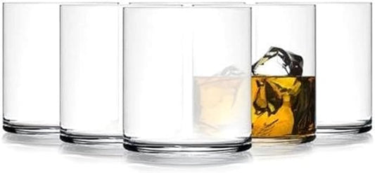 Luigi Bormioli Top Class 12.25 oz Double Old Fashioned Glasses - Set of 6 Elegant Italian-Made Drinkware with Simple Lines Durable Glassware for Whiskey Cocktails, Water, Juice - Great for Gifting