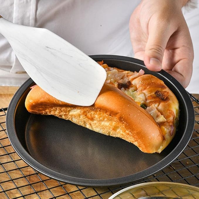 Luxshiny Pizza Pan 9 Inch Crisper Pan Carbon Steel Baking Pan Non Stick Bakeware Microwave Oven Baking Tray Pie Tray Cookie