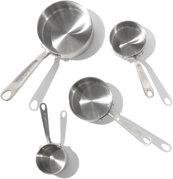 Made In Cookware - Measuring Cup Set - Stainless Steel - Stackable - Dishwasher Safe