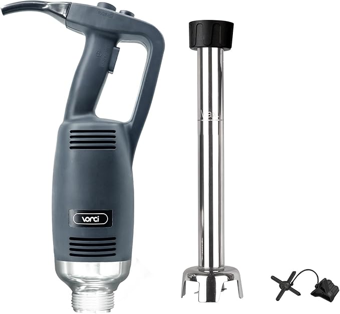 VONCI 750W Commercial Immersion Blender, Electric Hand Blender with 16" Detachable Shaft, Variable Speed 8000-19000RPM,Industrial Immersion Blender for Restaurant Kitchen.Extra Heavy Duty Hand Mixer.