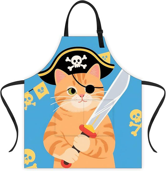 Halloween Apron Home Kitchen Cooking Baking Gardening for Women Men with Pockets waterproof 32x28 inch