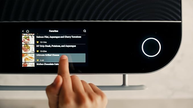 Brava Oven Chef's Choice Set: 10-in-1 Touchscreen Countertop Smart Oven, Air Fryer, 6-Slice Toaster, Slow Cooker, Reheater, Dehydrator, Rice Cooker, Healthy & User Friendly, Auto-Shut Off, Black