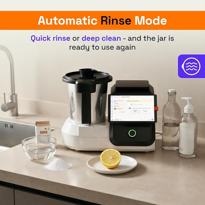 upliance Smart Cooking Companion | Cooks 750+ Recipes: Pav Bhaji, Pasta, Soup, Kadhai Paneer & More | 10 Preparation Modes | AI-Powered | Built-In Weighing Scale | Phone App | WiFi
