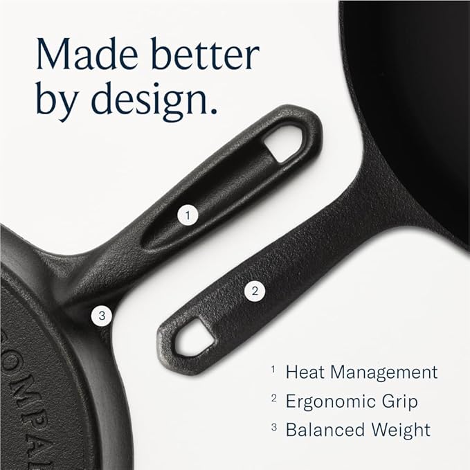 Field Company 6.75 Inch (Extra Small) Cast Iron Skillet – No.4, Perfect for 1 Serving, Lightweight & Smooth, Preseasoned with Organic Oil – Made in USA, Non-Toxic, Vintage Design