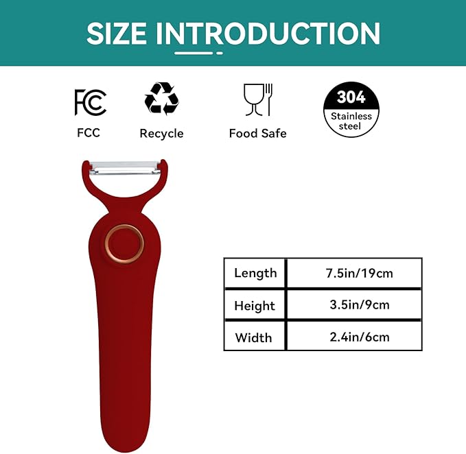 3-in-1 Electric Peeler | Auto Blade for Fruits/Vegetables | 3 Interchangeable Blades | Type-C Charging,Battery Capacity 1500 mAh | Kitchen, Travel, Camping