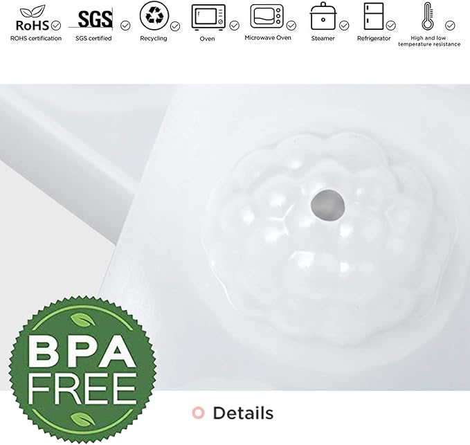 OCPO KITCHEN 3D Raspberry Silicone Mold for Baking Mousse Cake, Candy, Chocolate, Truffle, French Dessert, Pastry, Cupcake, Fruit Ice Cream Mould, Cake Decoration Mold, Raspberry Shape (4-Cavity)