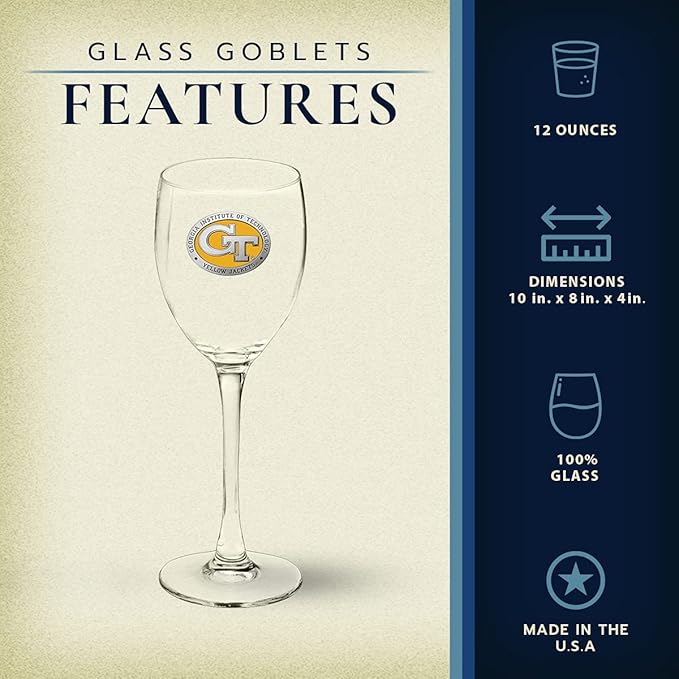 Heritage Pewter GT Glass Goblets – Set of 2 | 12 OZ Goblet Wine Glasses | Expertly Crafted Pewter Glass