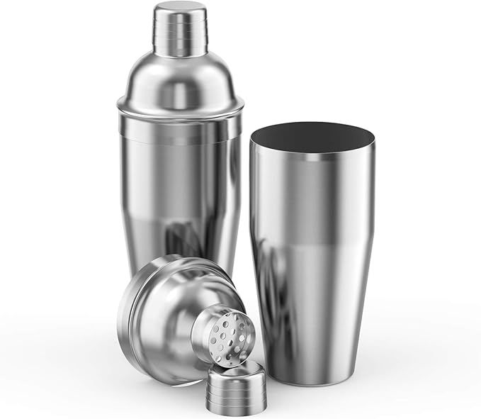 Cocktail Shaker Set,24 oz Martini Shaker,Bartender Kit with Stand,Stainless Steel Martini Mixer Built-in Strainer,Bar Tool Set,Drink Shaker,Fun Gifts.