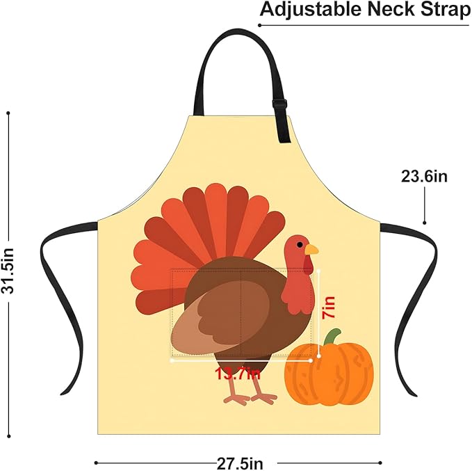 Halloween Apron Home Kitchen Cooking Baking Gardening for Women Men with Pockets waterproof 32x28 inch