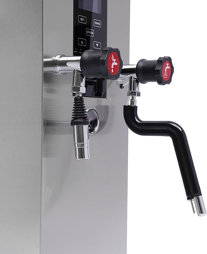 4 in 1 LCD Screen Display Electric Milk Foam Machine, 2300W Espresso Coffee Steam Boiling Milk Machine, Intelligent Temperature Control for Tea Coffee Shop Dessert Shop Hotel, 3 Gallon