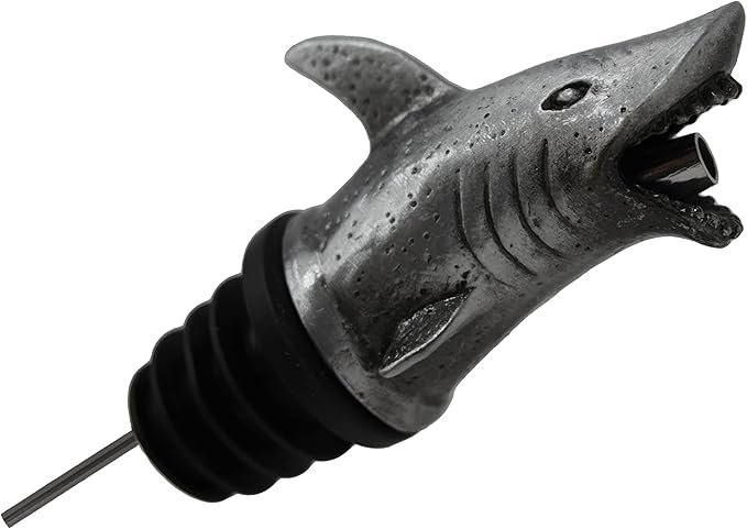 Happy Hour Shark Head Wine Pourer - Stopper, Aerator, and Perfect Pourer